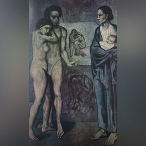 LA VIE, 1903 Original Vintage Fine Art Print Pablo Picasso Deco Nouveau Artist
